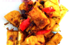 Fried tofu with Chili bean paste