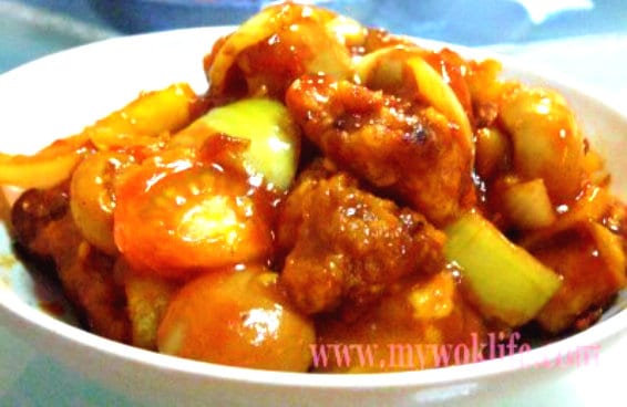 My Wok Life Cooking Blog - Authentic Sweet and Sour Pork (凤梨咕老肉) -