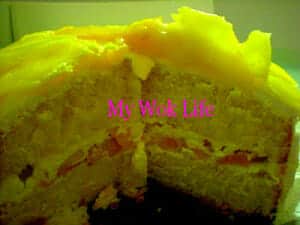 Homemade Mango cake