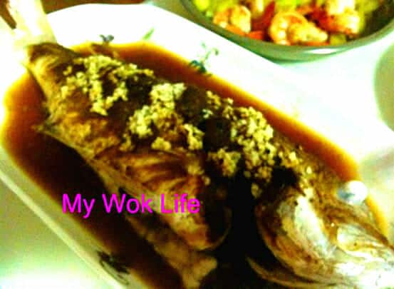 steamed fish with black bean sauce