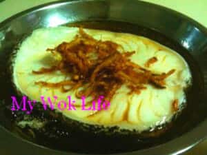 Steamed cod fish with Hong Kong Sauce