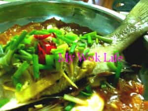 Steamed whole fish