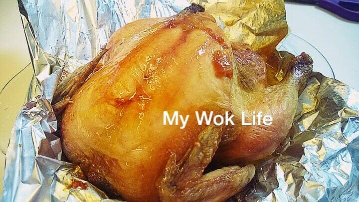 My Wok Life Cooking Blog - Salted Roast Chicken (盐焗鸡) -
