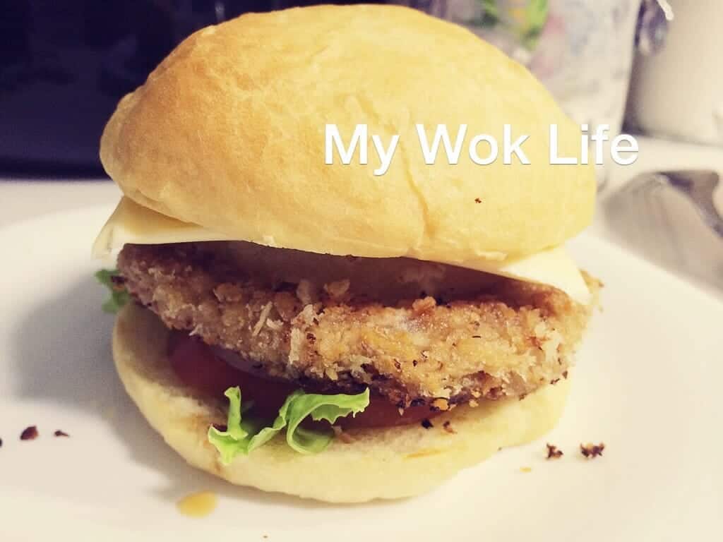 My Wok Life Cooking Blog Vegetarian Burger Patty with Pineapple Teriyaki Sauce