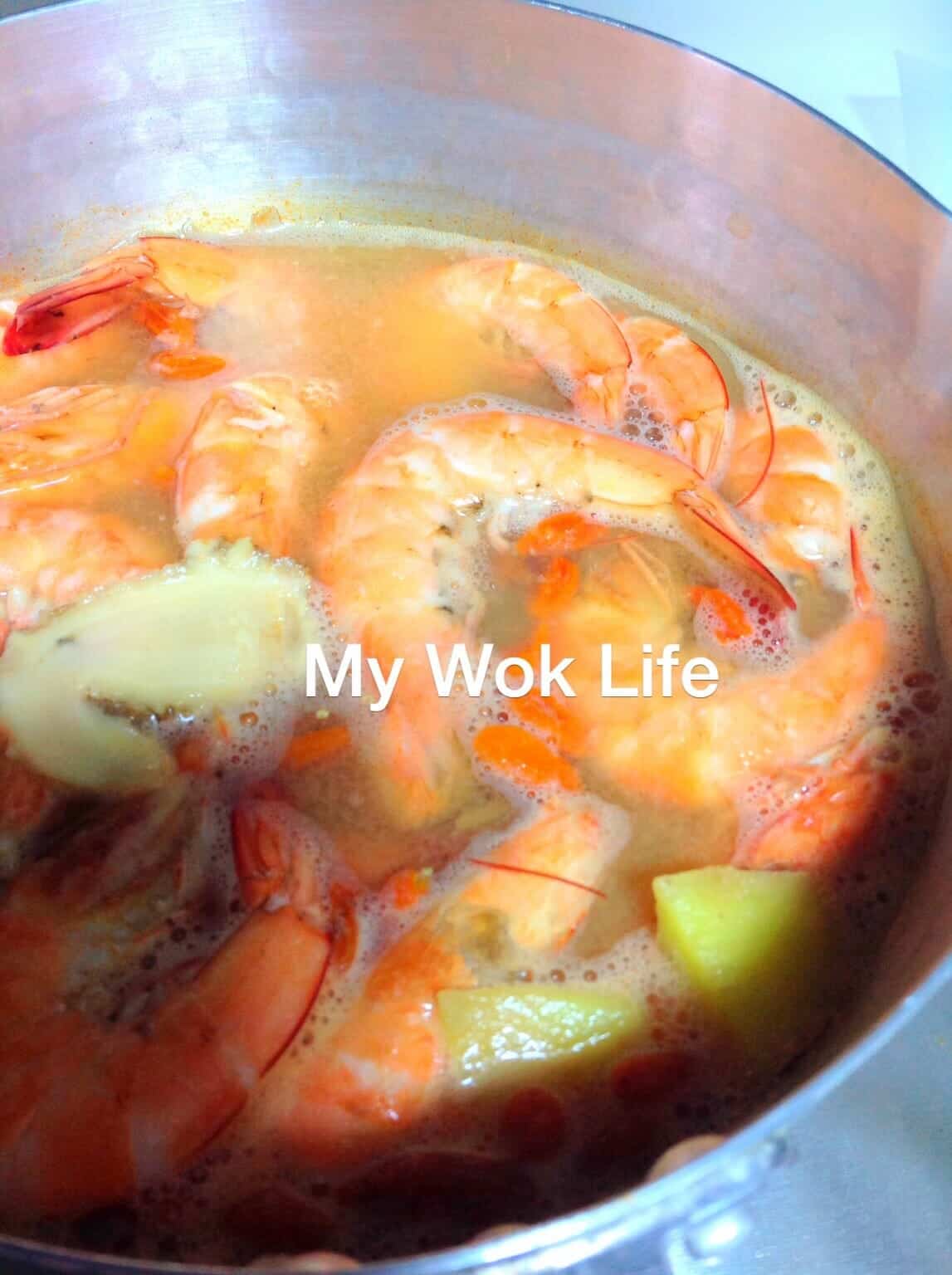 My Wok Life Cooking Blog "Dong Quai" Prawn