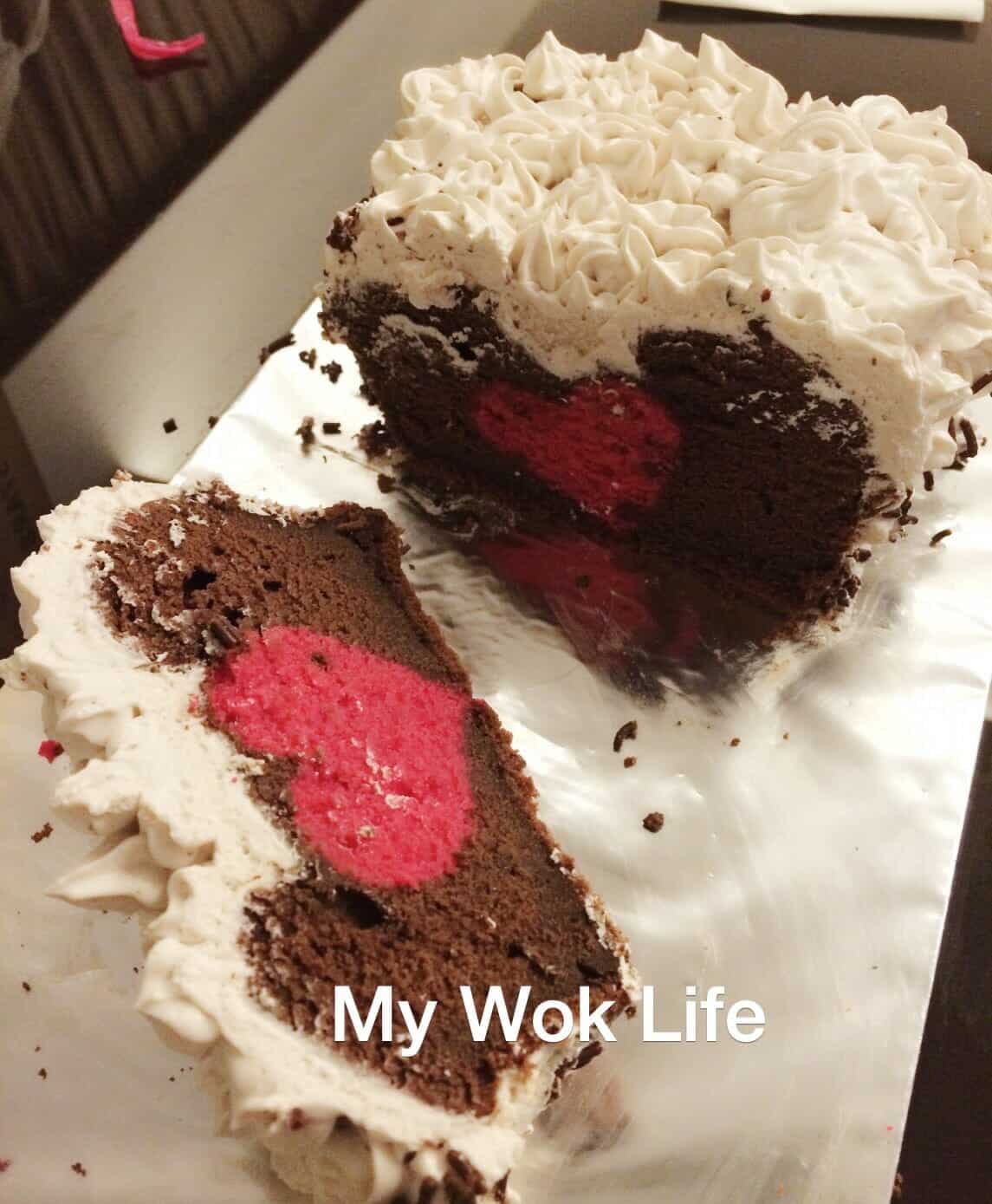 My Wok Life Cooking Blog Hidden Heart Chocolate Cake