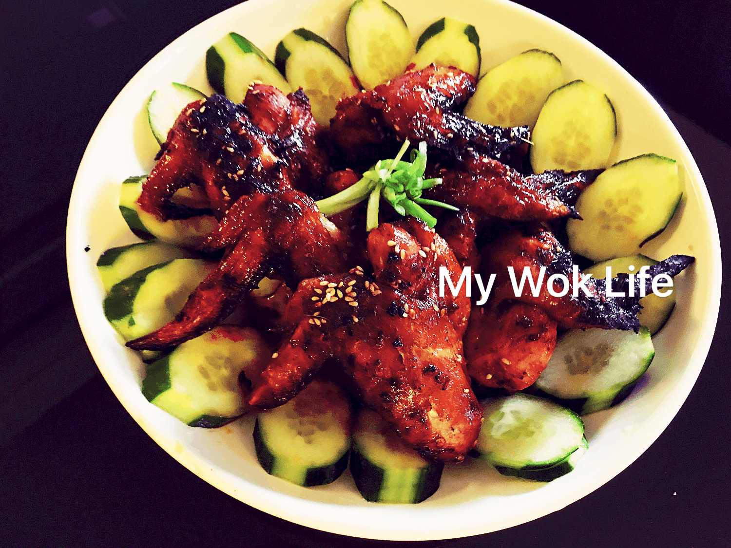 My Wok Life Cooking Blog Love-Wings '比翼双飞' (Air-Fried)