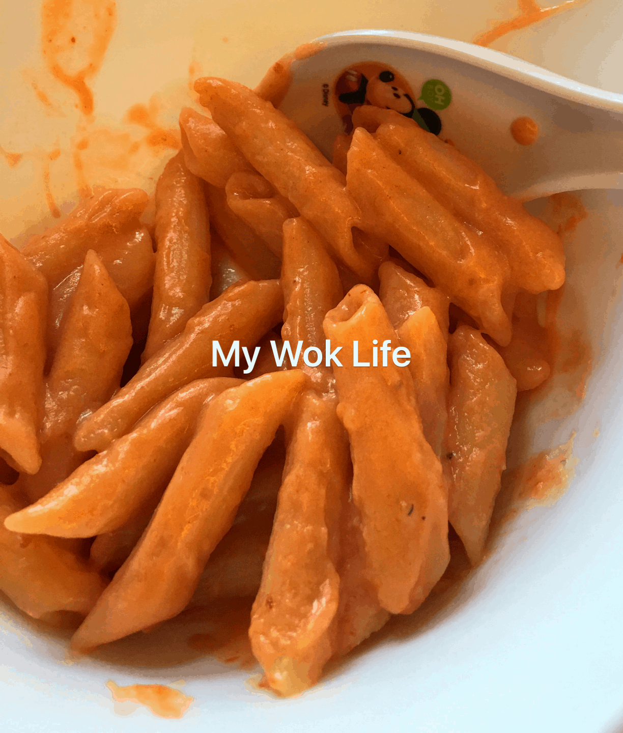 My Wok Life Cooking Blog - Mac & Cheese (Tomato) for Toddler -