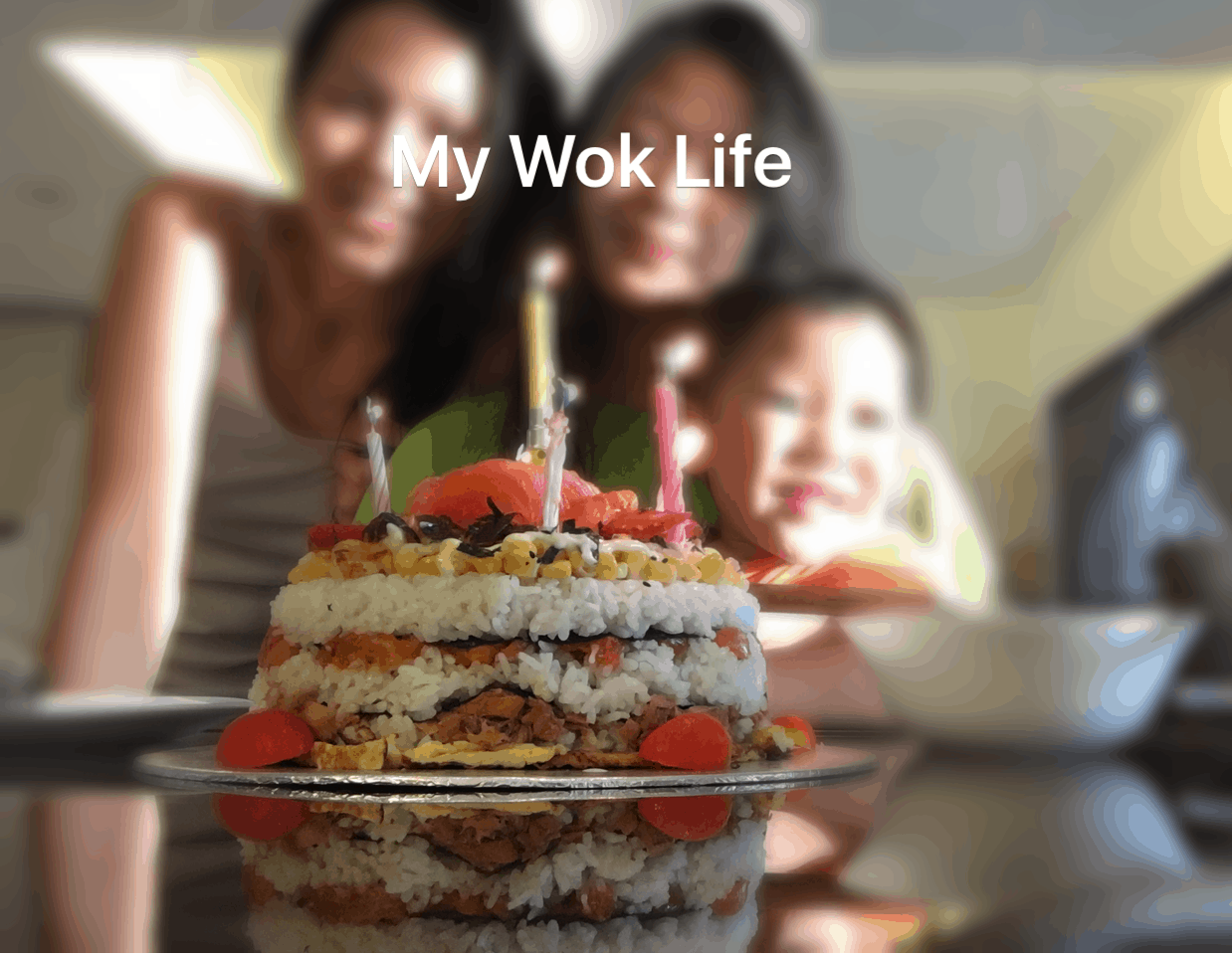 My Wok Life Cooking Blog Salmon Sushi Cake