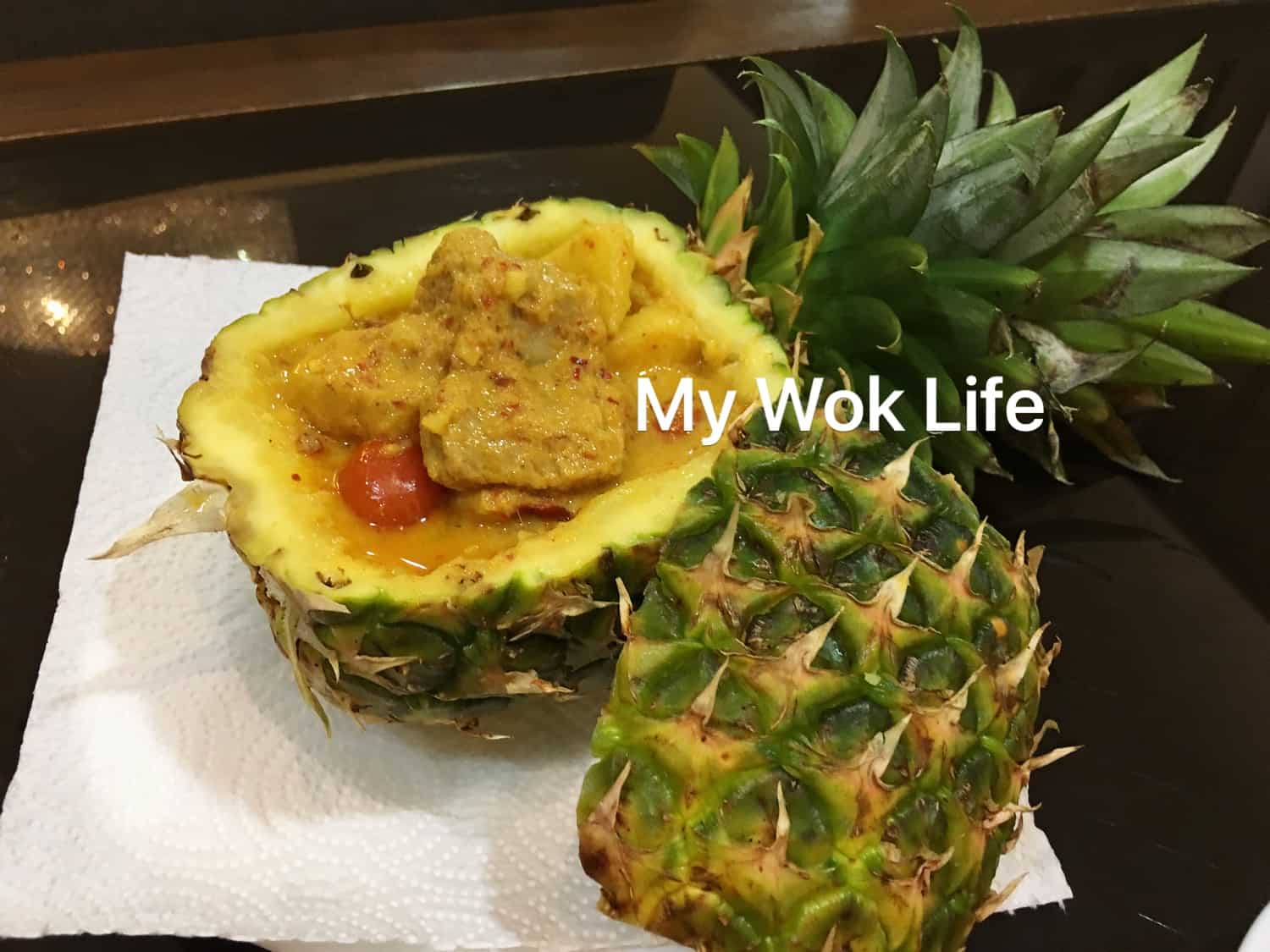 My Wok Life Cooking Blog - Pork Pineapple Curry -