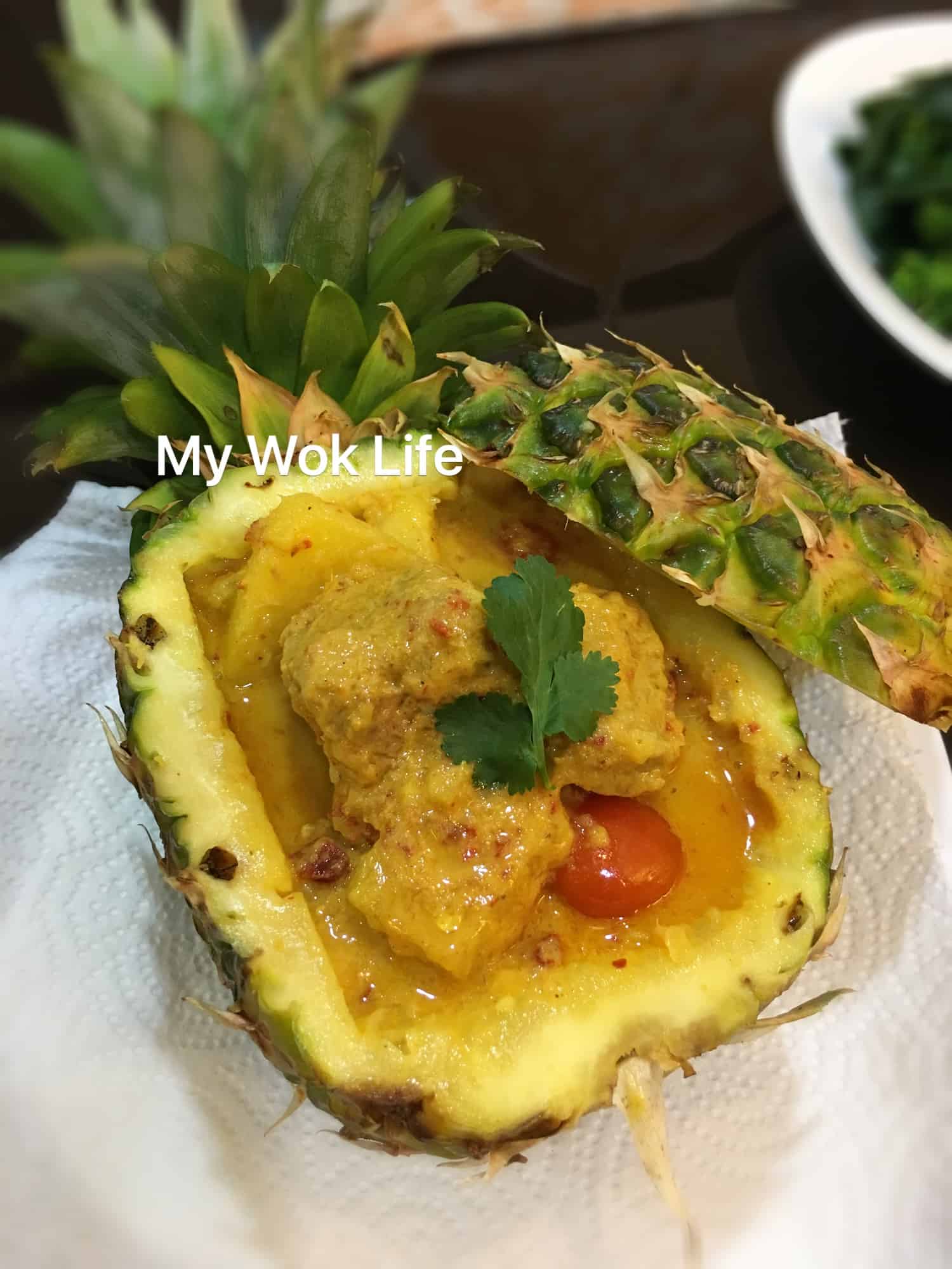 My Wok Life Cooking Blog - Pork Pineapple Curry -