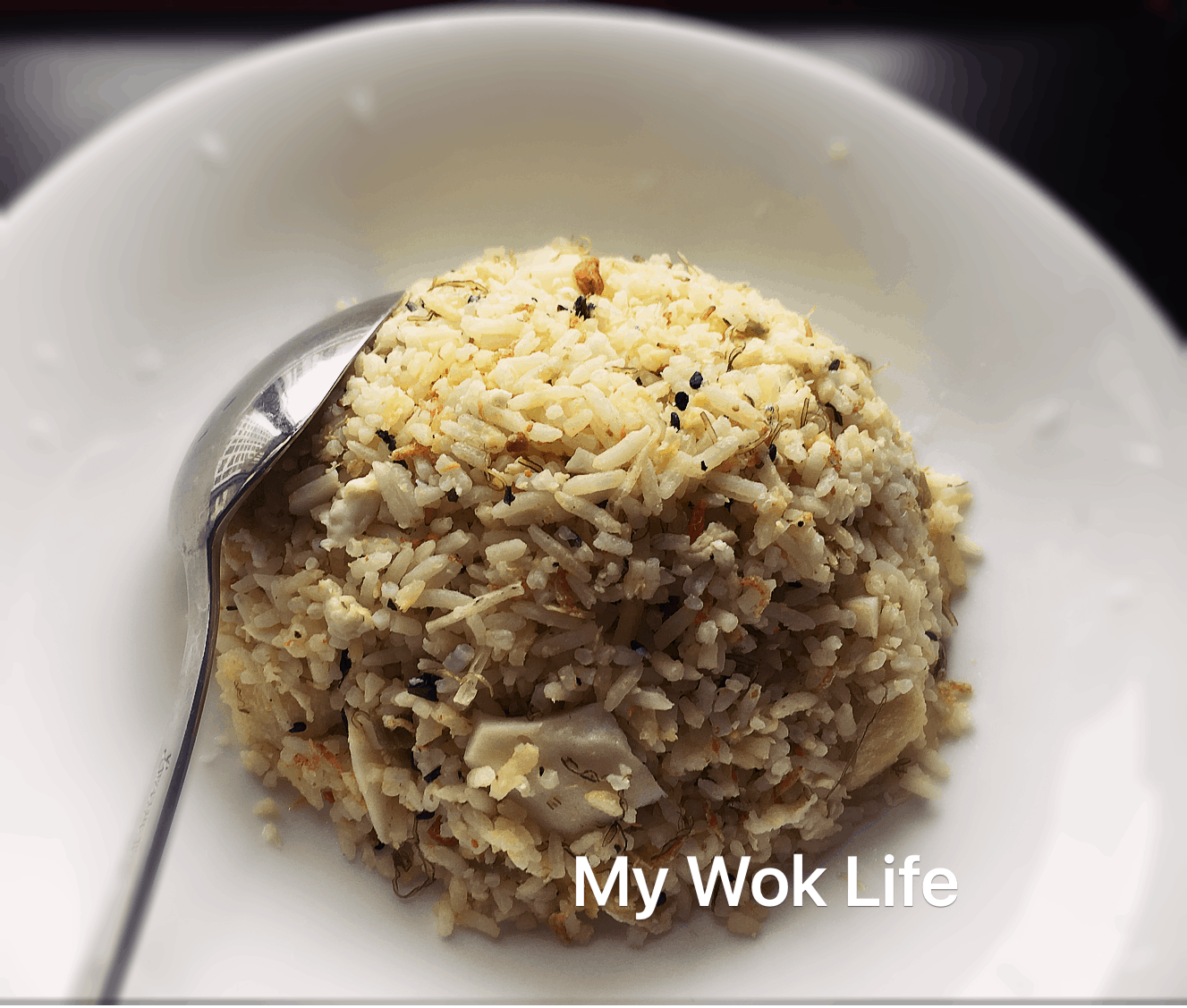 My Wok Life Cooking Blog Golden Egg Fried Rice with Japanese Rice Toppings (黄金蛋炒饭)