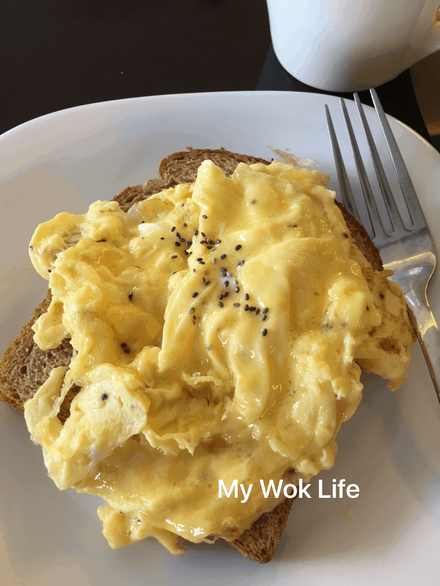 My Wok Life Cooking Blog Perfect Scrambled Egg Over Easy Recipe
