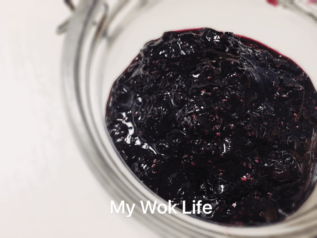 My Wok Life Cooking Blog - Easy Homemade Blueberry Chia Seed Jam -