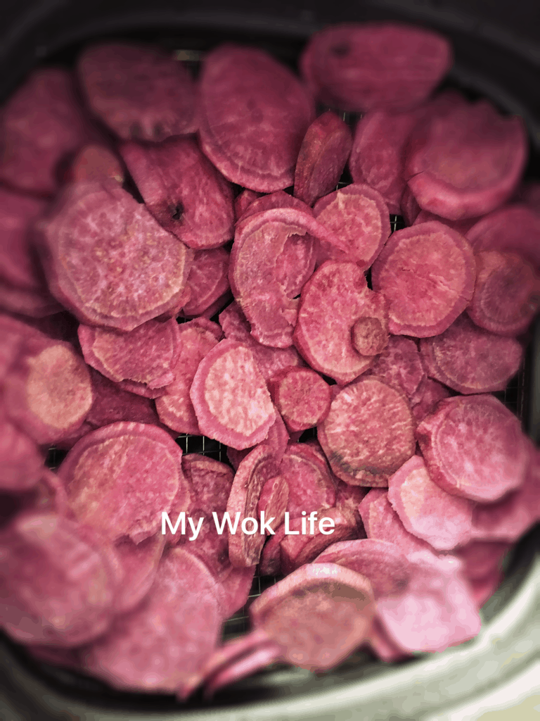 My Wok Life Cooking Blog - Homemade Purple Sweet Potato Powder (自制紫薯粉) -