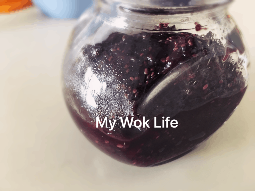 My Wok Life Cooking Blog - Easy Homemade Blueberry Chia Seed Jam -
