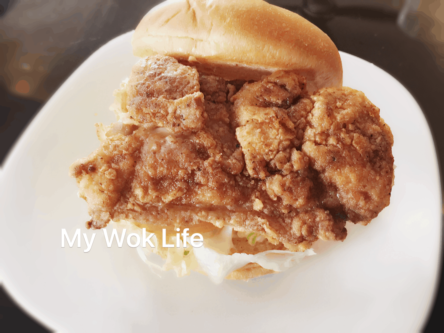 My Wok Life Cooking Blog MySpicy Burger Recipe (麦辣鸡腿汉堡)