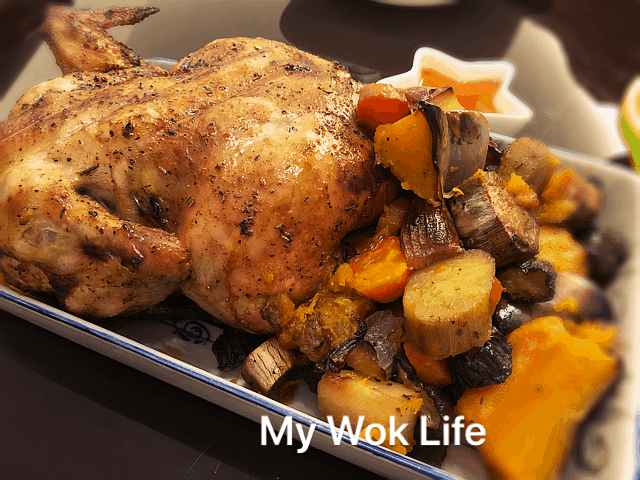 My Wok Life Cooking Blog - Aromatic Roast Chicken (香喷喷烤鸡) -