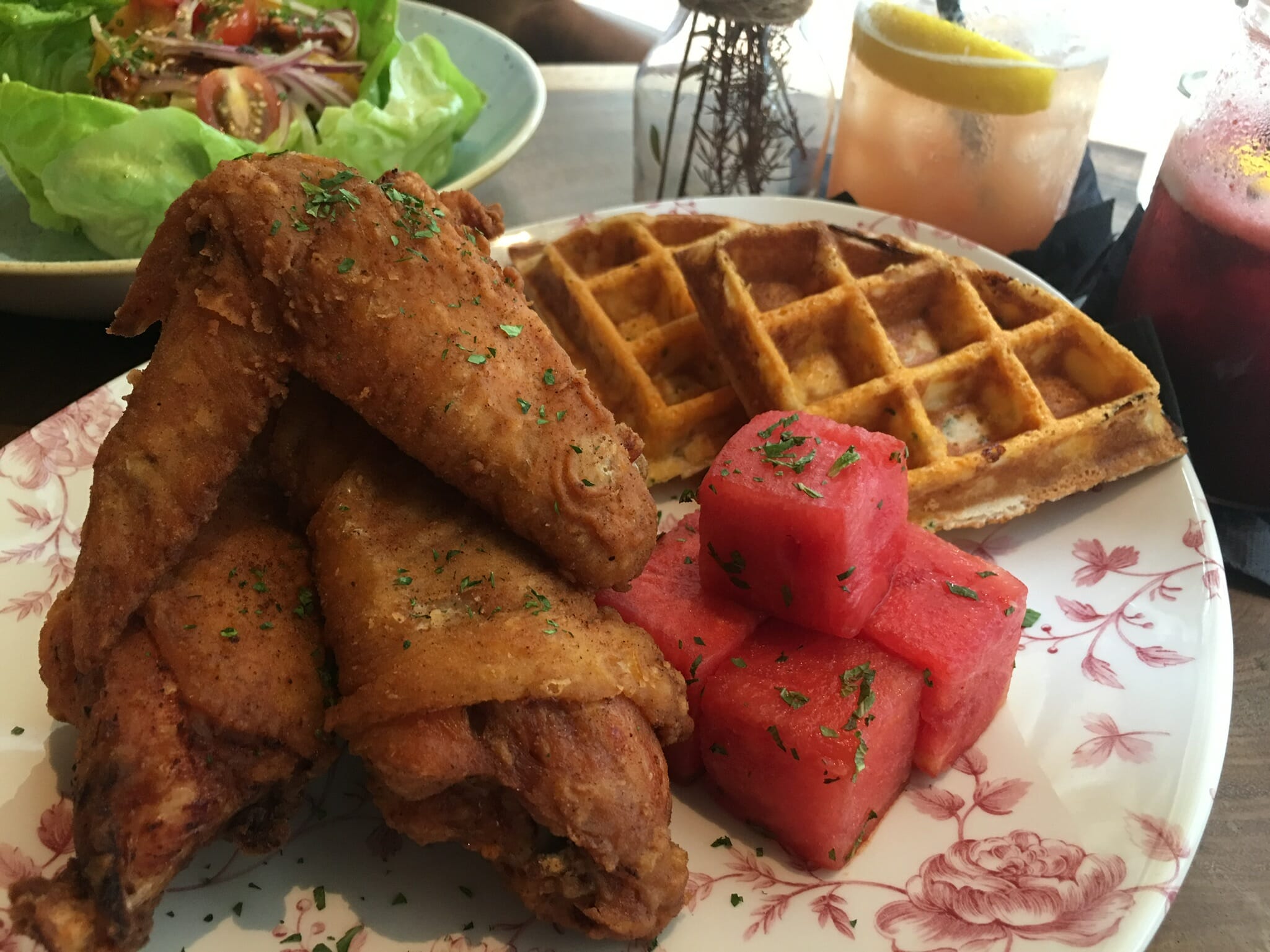 My Wok Life Cooking Blog - Fried Chicken & Waffles at The Bird Southern Table & Bar @ Marina Bay Sand -