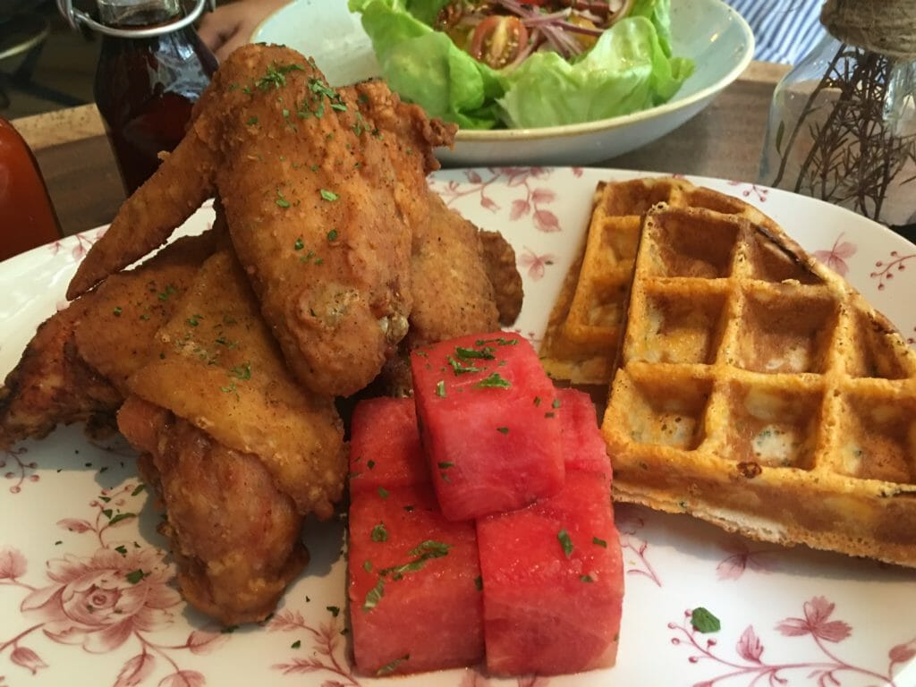 My Wok Life Cooking Blog - Fried Chicken & Waffles at The Bird Southern Table & Bar @ Marina Bay Sand -