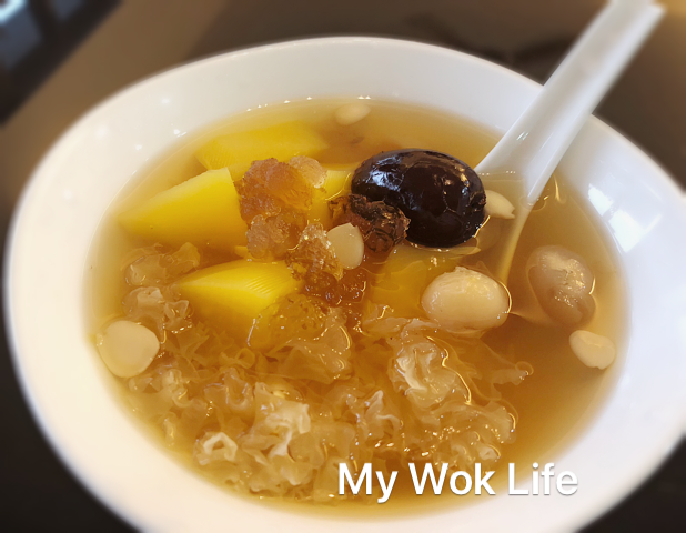 Peach Gum Dessert Soup My Wok Life Cooking Blog