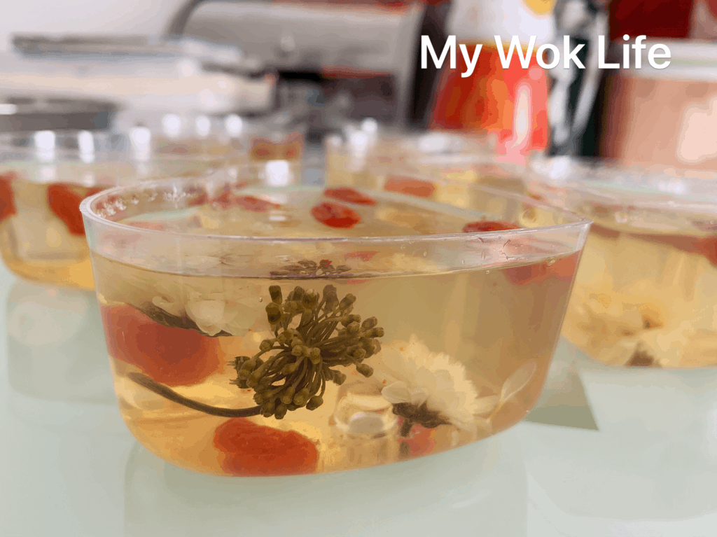 My Wok Life Cooking Blog - Blooming Hearts Flower Tea Jelly (“心花朵朵开”花茶糕) : For Your Valentine's Day Love - Flower Tea Jelly