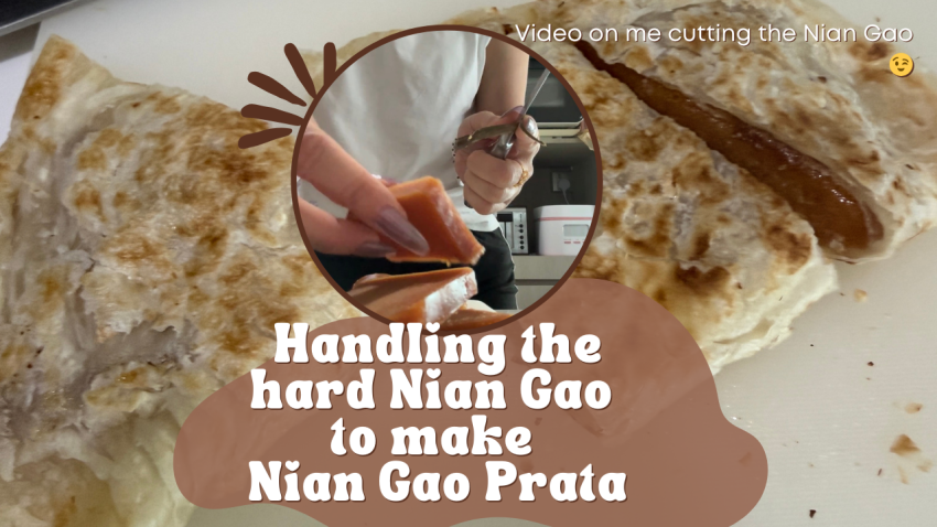 My Wok Life Cooking Blog How to make Nian Gao Prata and Recipe (年糕煎饼食谱)