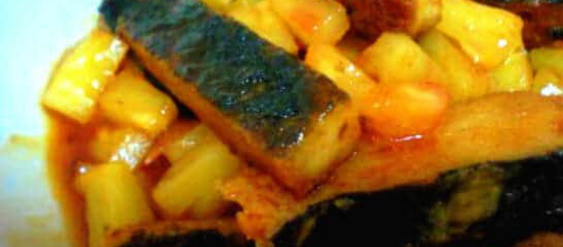 Mock Fish in Pineapple sauce