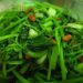 Stir fried spinach with wolfberry
